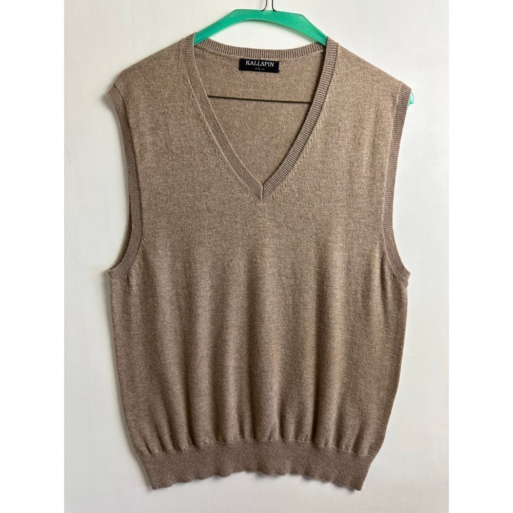 Kallspin‎ Men's Sleeveless Sweater Vest Large